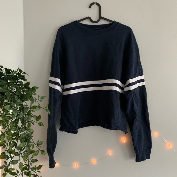 Brandy Melville Sweaters - Brandy Melville navy stripped sweater